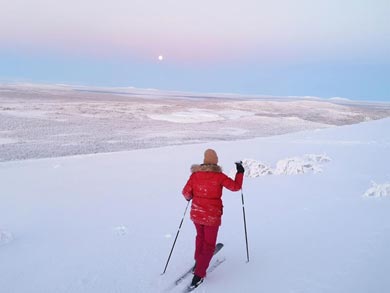 Skiing on the fj&auml;ll | Photo: ET