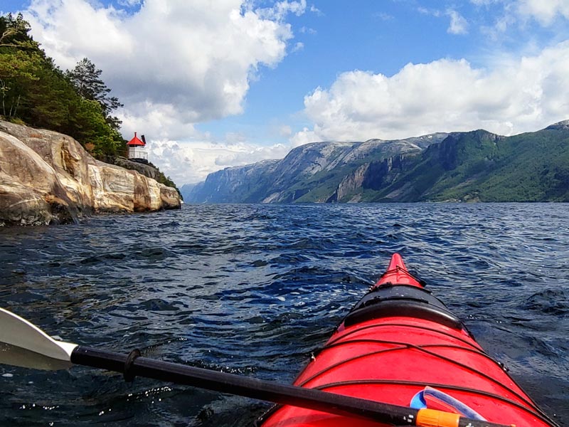 Self-guided Kayaking in Lysefjord