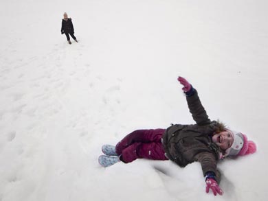 Playing in the snow | Photo: Wayne Bachelor