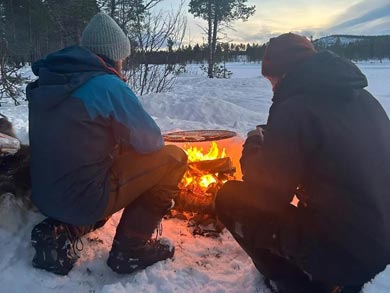 Wilderness Lodge and Husky Sledding in Swedish Lapland | Photo: KST