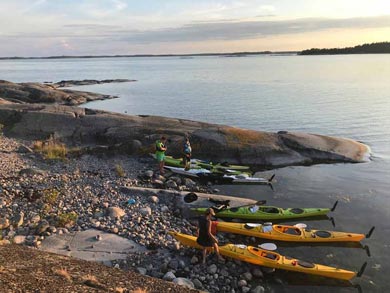 Self-guided Sea Kayaking in St Anna and Gryt | Photo: C. Swanson