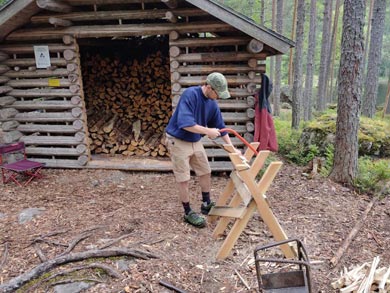 There is a network of camping spots with firewood provided | Photo: SEO