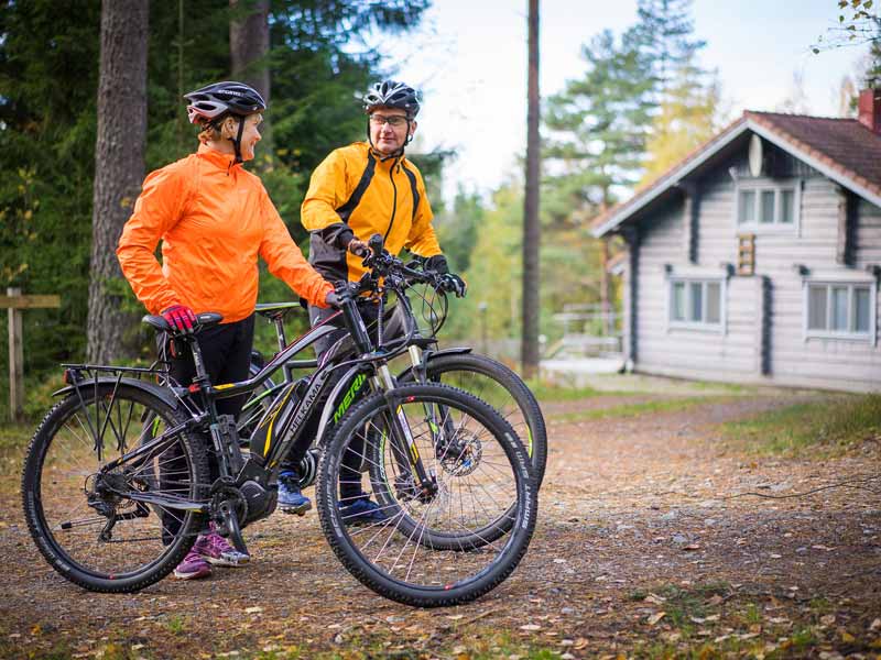 Cycling at the Log Cabin Getaway