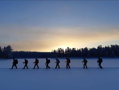 Snowshoeing in Hossa National Park | Photo: Martinus van Herreveld